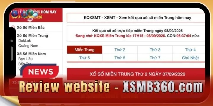 XSMB360.com - Cập nhật kho lưu trữ kết quả theo ngày 
